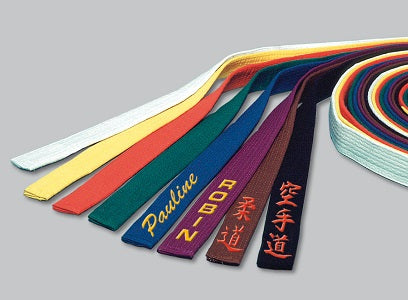 Budodrake Großmeister Gürtel Weiß-Schwarz - 5cm Breit 100% Baumwolle