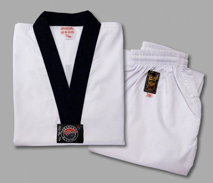 Taekwondo Anzug WTF-Modell DAN mit Rückendruck