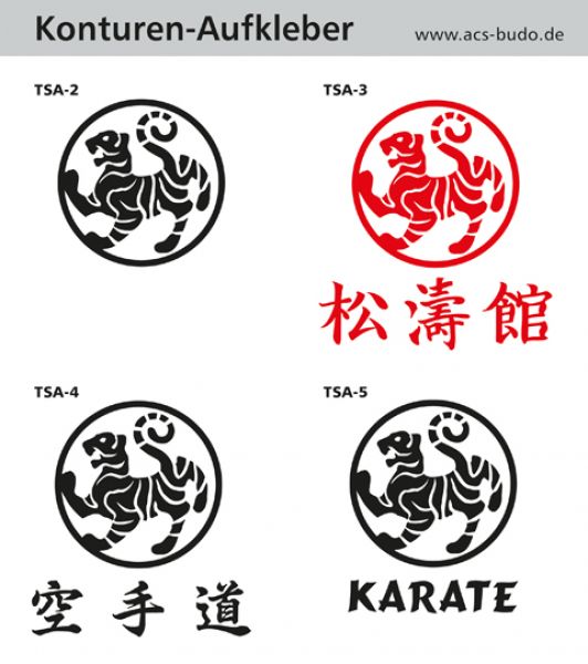 Shotokan Tiger Aufkleber