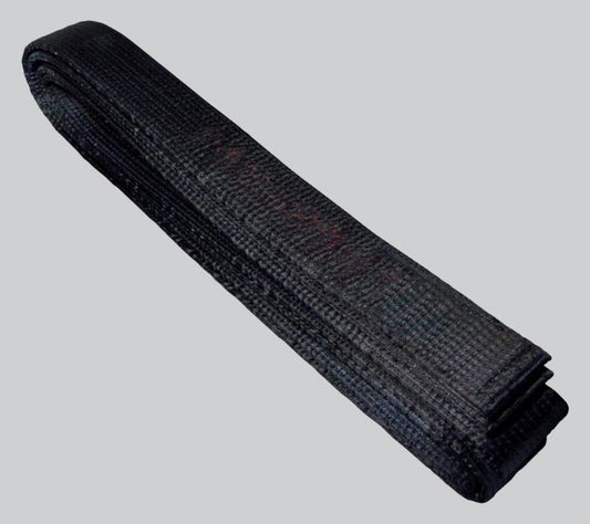 Budo-Gürtel Kunstseide schwarz, 5 cm breit