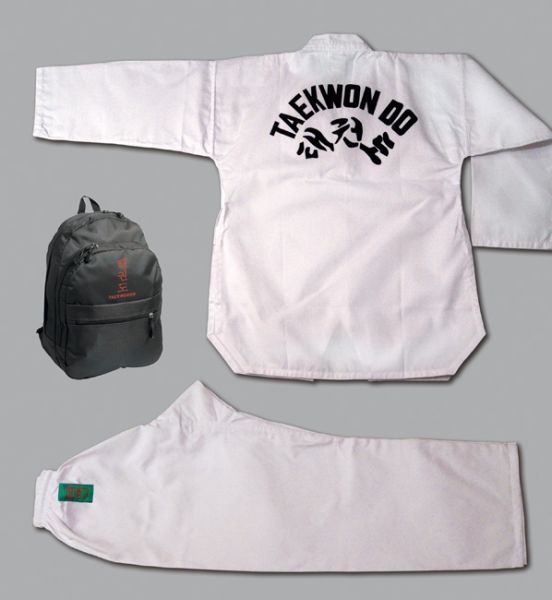 Taekwondo Anzug Sensei mit Rucksack im Set